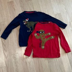 2 joules clothing long sleeve Christmas Shirts.